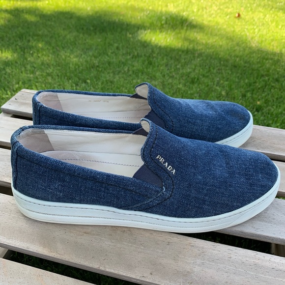 🔥PRADA Denim Slip-On Sneakers🔥 37.5 - Picture 6 of 13